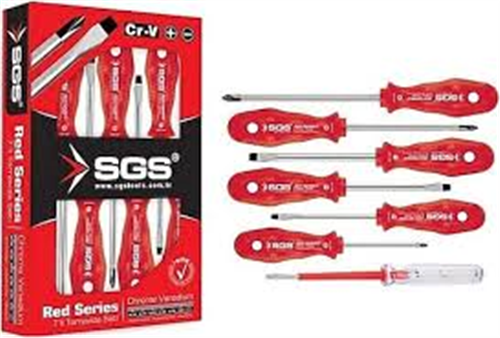 SGS 7'Lİ TORNAVİDA SETİ (RED SERIES)